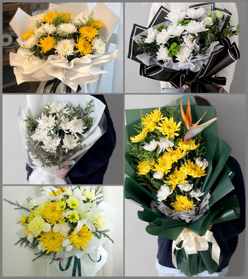 四川成都彭州市致和镇东远村白事花束代送